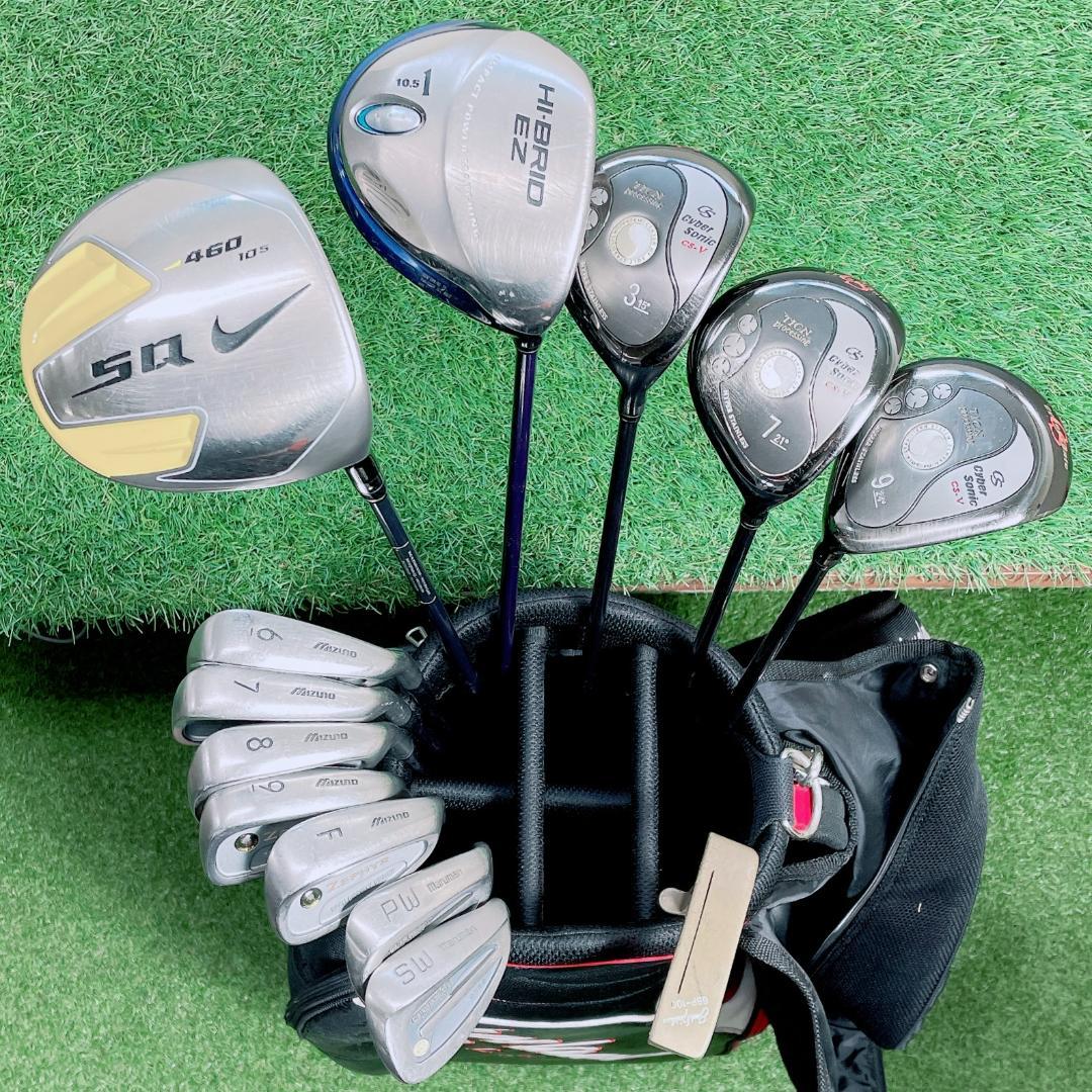 即コースデビュー　メンズゴルフ 初心者セット NIKE入り14本 N2466