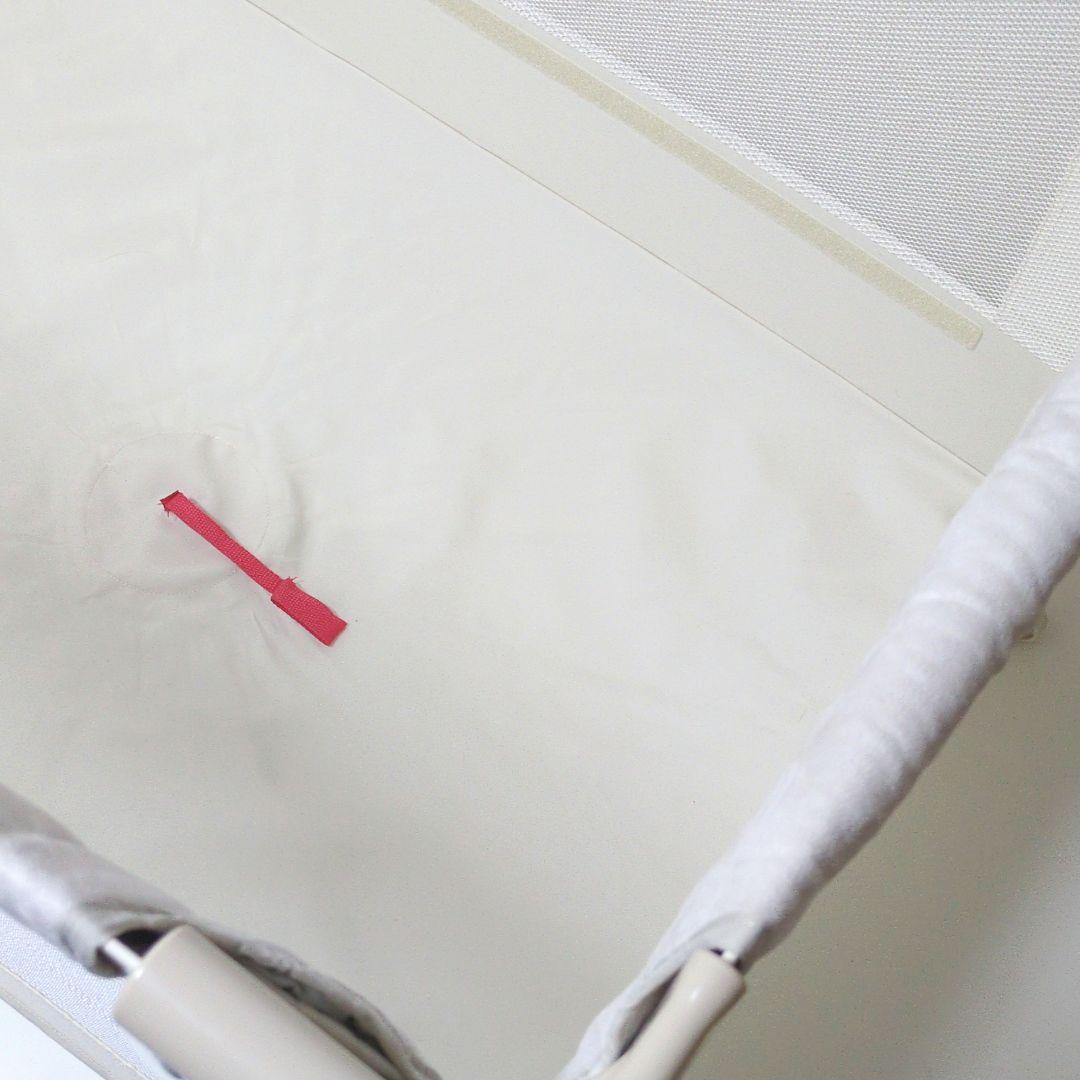 【良品】Aprica ココネルエアープラスAB ベビーベットホワイトベージュ