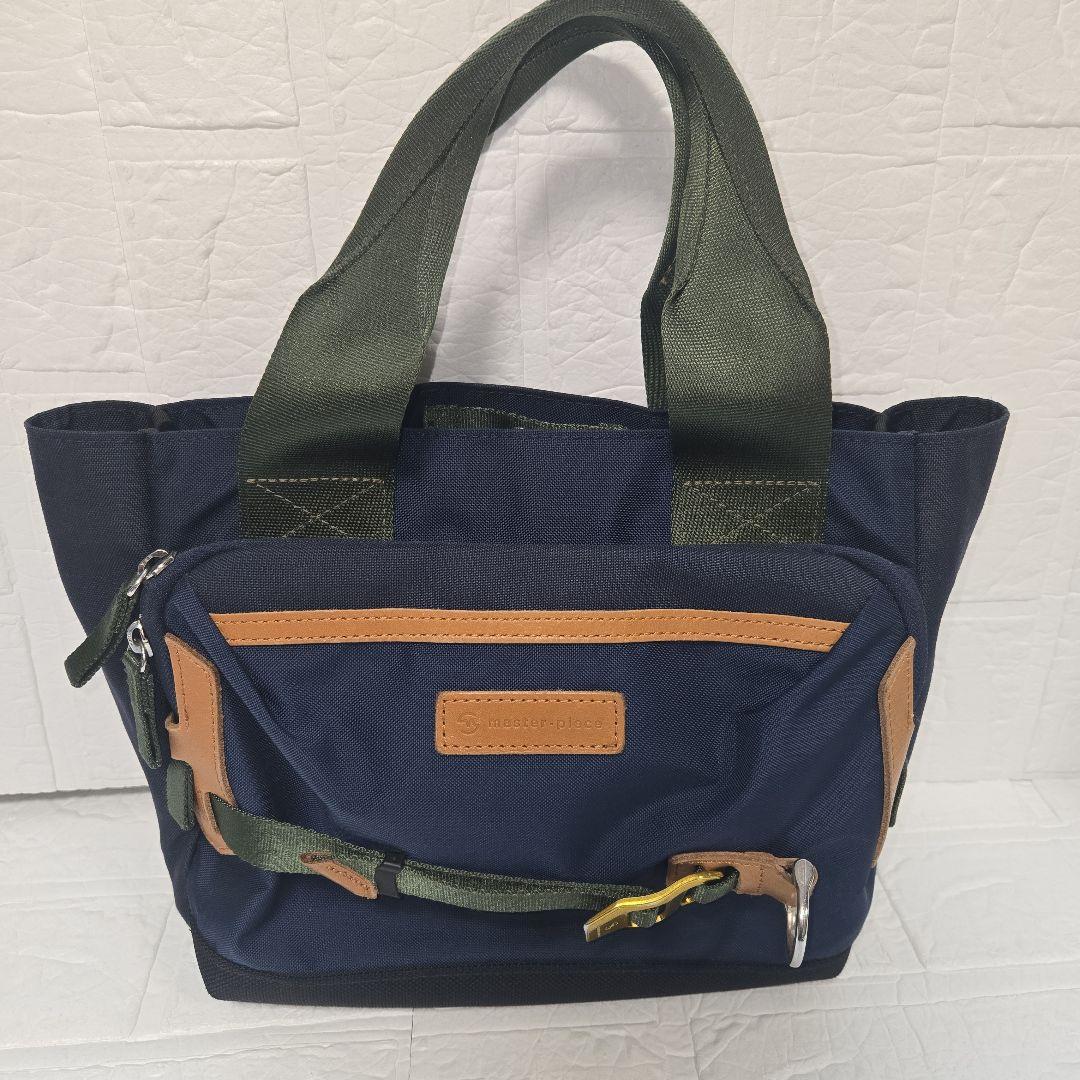 【美品☆master piece】ゴルフ　カート　トートバッグ　ネイビー