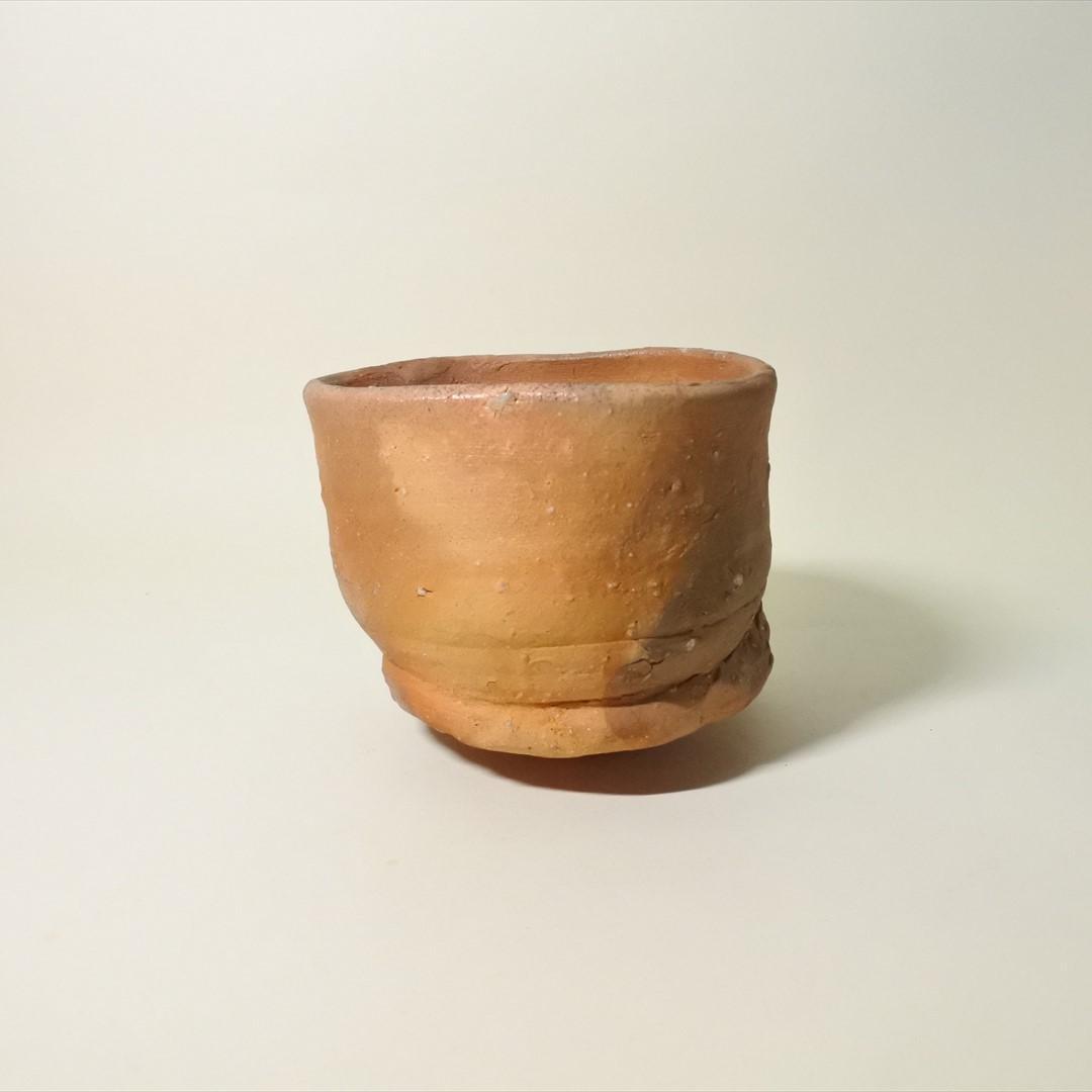 現代作家　杉本泥牛　杉本立夫　信楽　茶碗　d