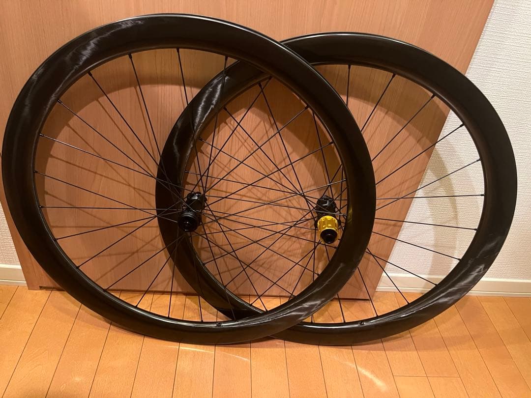超軽量 カーボンホイール 1222g 45mm高 外内30,24mm 送料無料