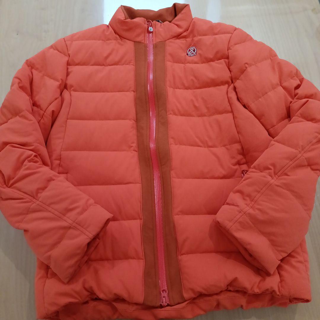 アンパスィ　and per se 　オレンジ　メンズダウンジャケット M　ゴルフ