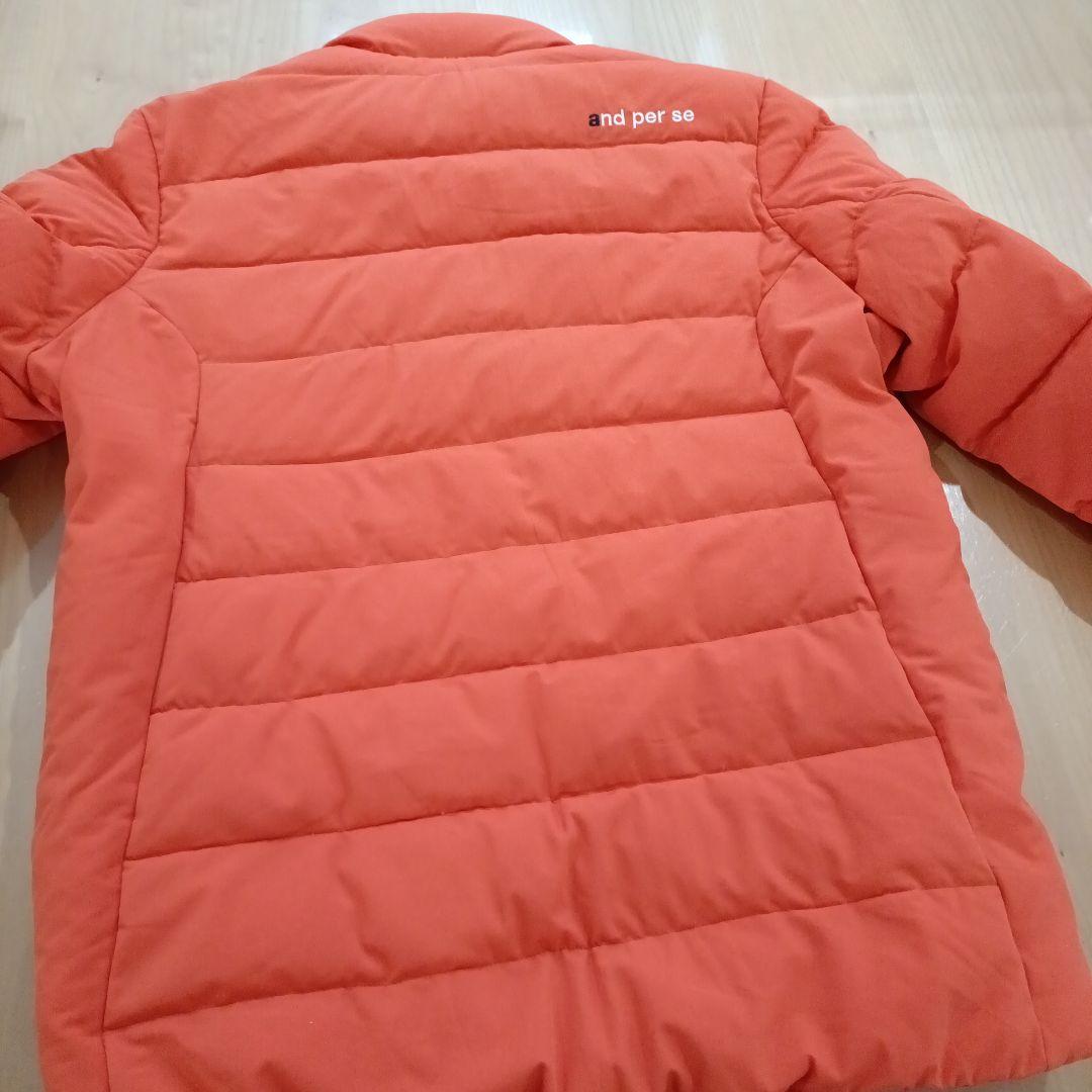 アンパスィ　and per se 　オレンジ　メンズダウンジャケット M　ゴルフ