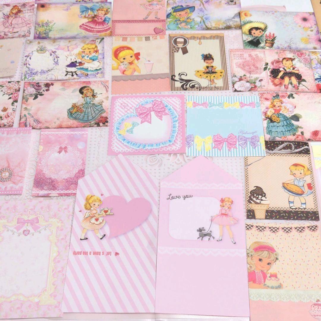 みぃこちゃん様ご確認用♥新作ガーリーレトロガール♥可愛いバラメモ♯611