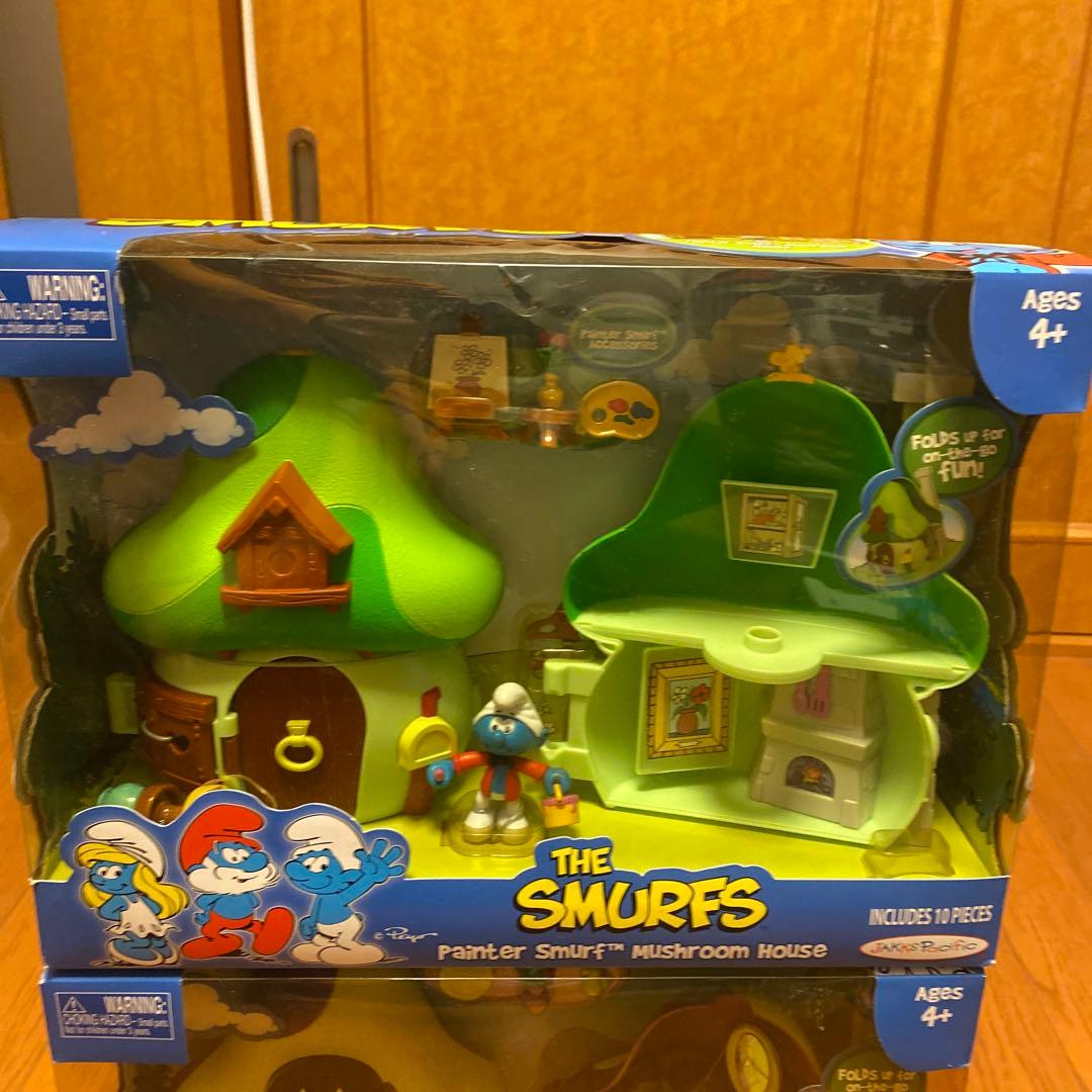 その他 The Smurfs Painter Smurf Mushroom House