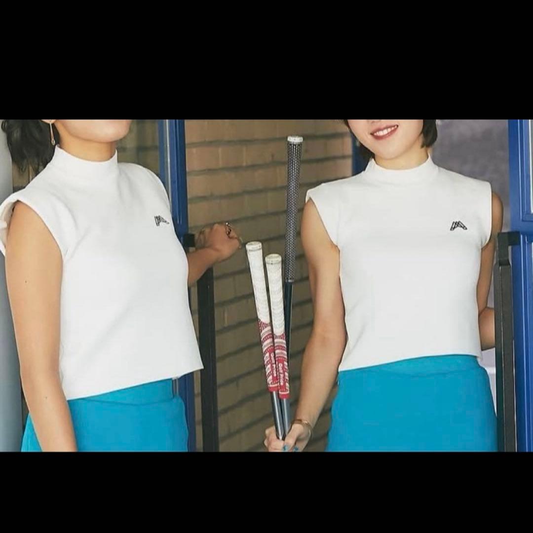 新品　エースアンドレア　ゴルフウェア　ホワイト