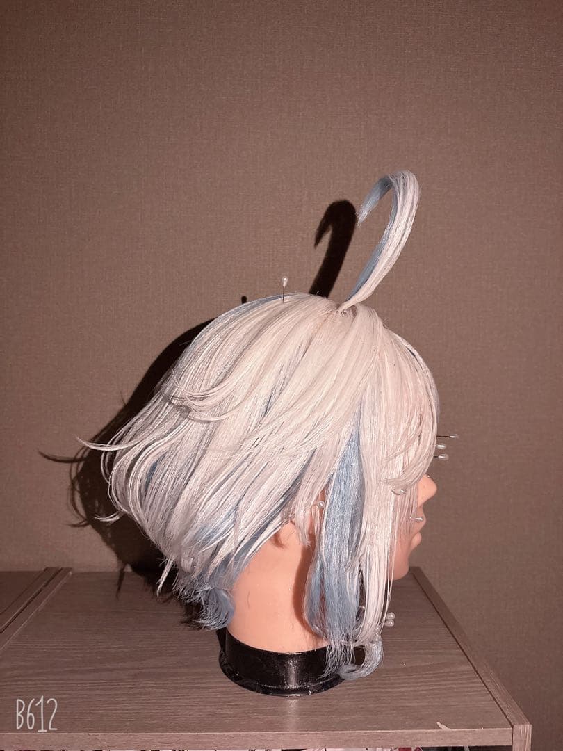 原神GENSHIN・フリーナ・コスプレ・ウィッグ　黒　セット済み