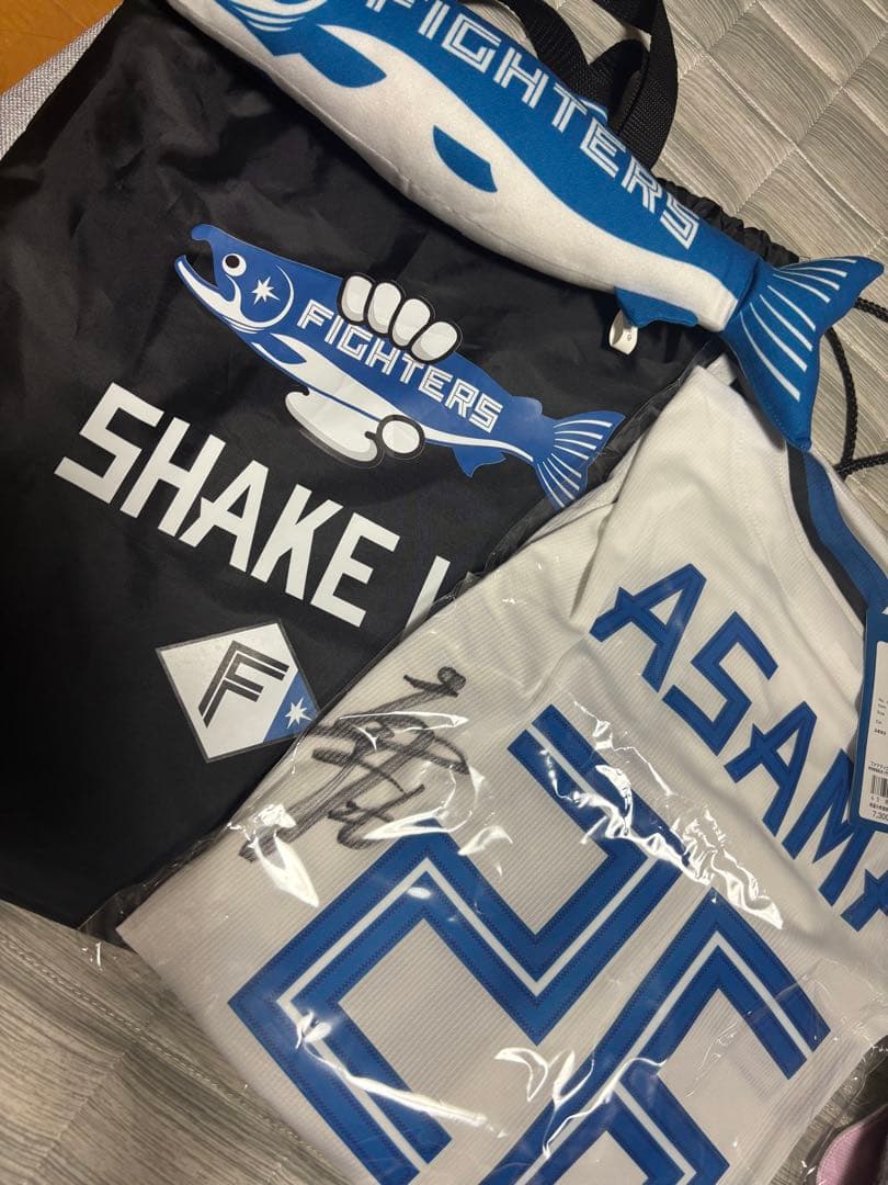 FIGHTERS 浅間選手 サイン入りユニフォーム Lサイズ