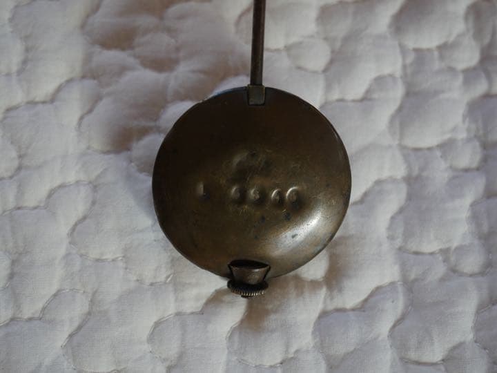 アンティーク　オブジェ　滑車　時計