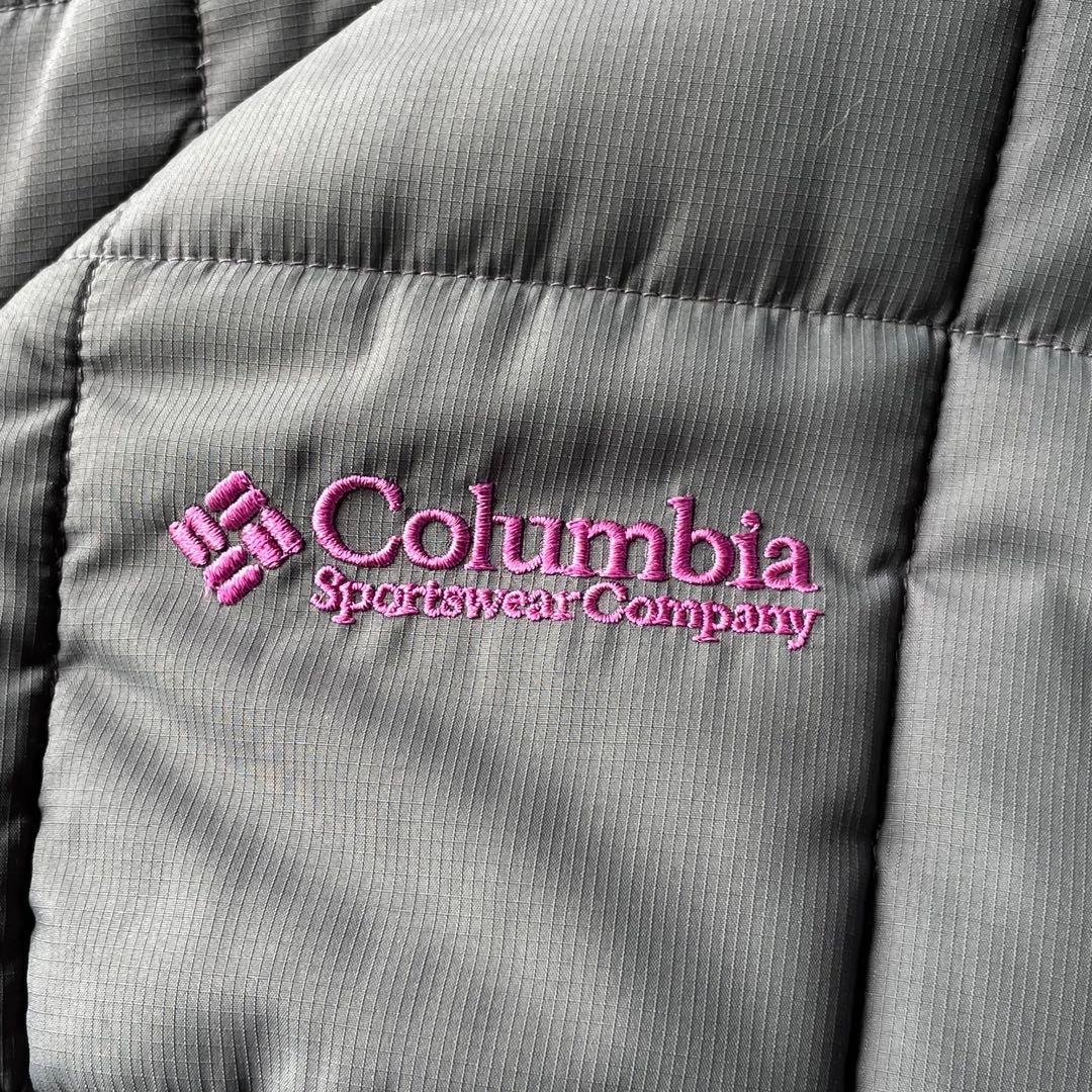 ジャケット・アウター Columbia hooded puffer jacket gray pink