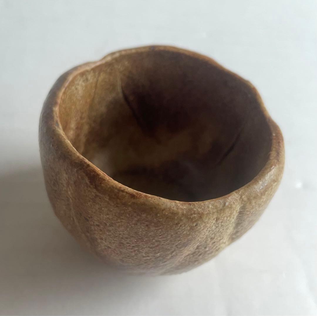 河本五郎　灰釉ぐい呑