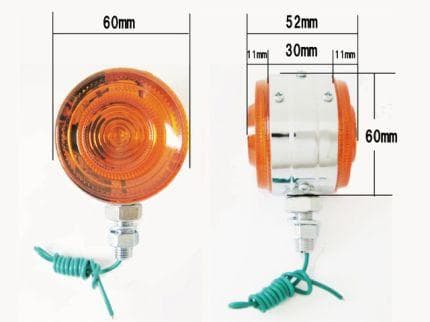W1/W650 純正タイプ タイコ型ウインカーオレンジ4個セット