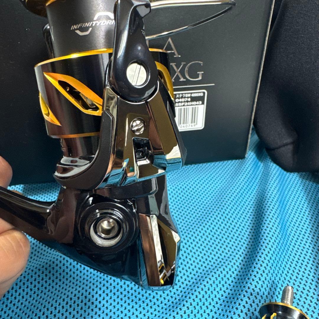 超美品　20ステラ　SW4000XG シマノ　ゴメクサス　ハンドル　セット