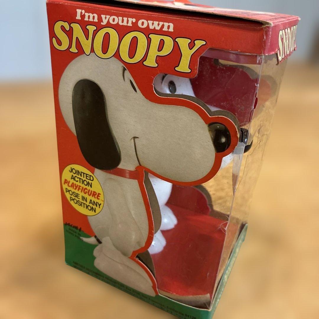 1975年　Detemined スヌーピー ソフビ　ビンテージ