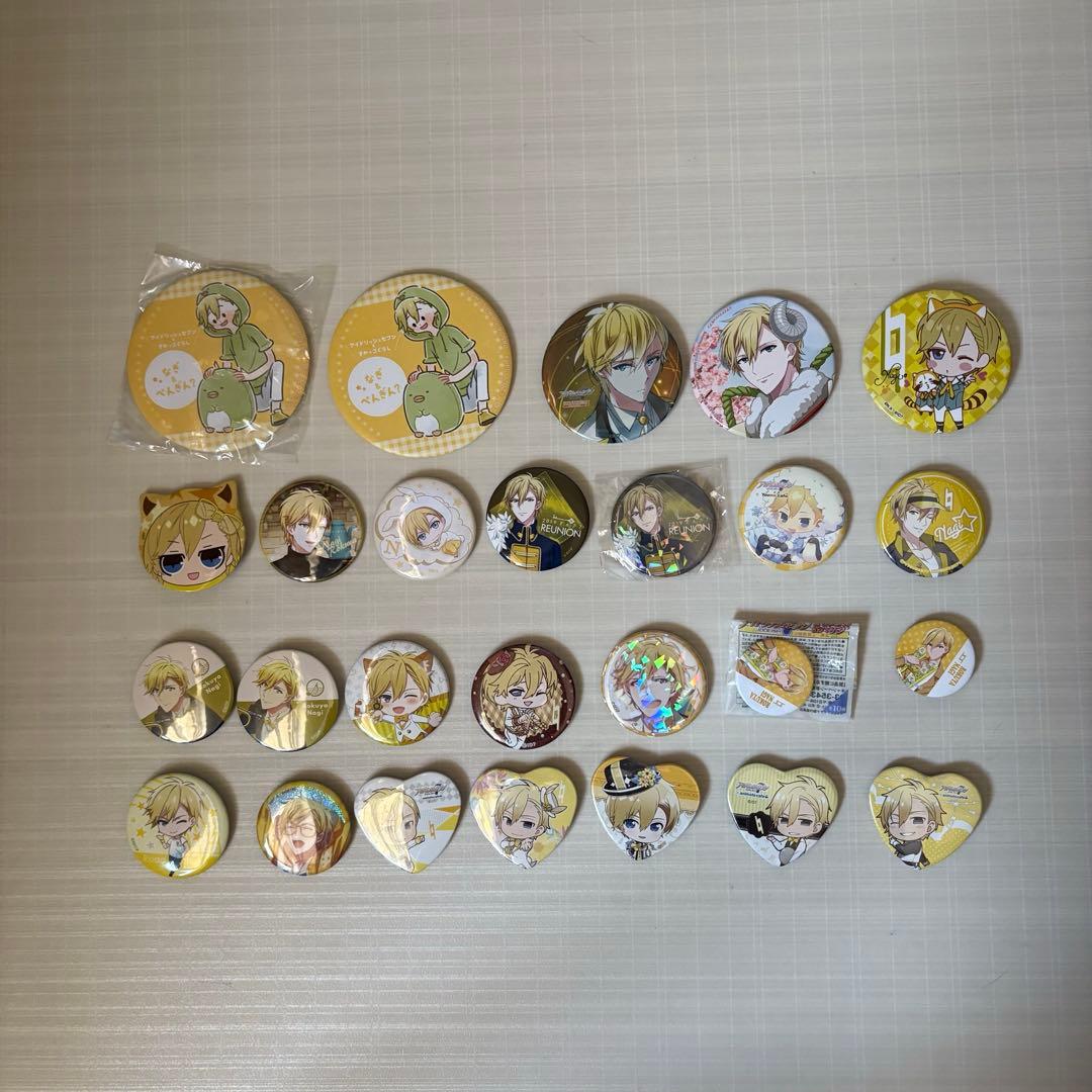 六弥ナギ　缶バッジ、ストラップ、ぬいぐるみセット(バラ売り可能)