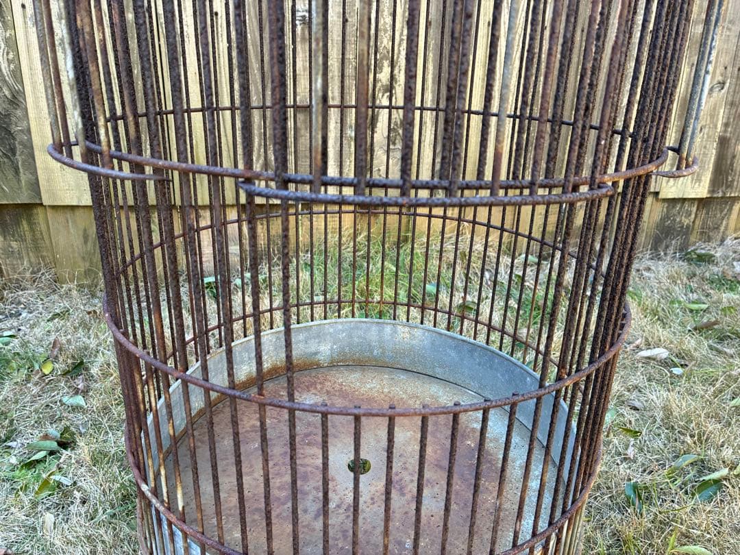 インダストリアル　ヴィンテージ　シャビー　鳥籠　鳥カゴ　店舗什器　アイアン　鉄