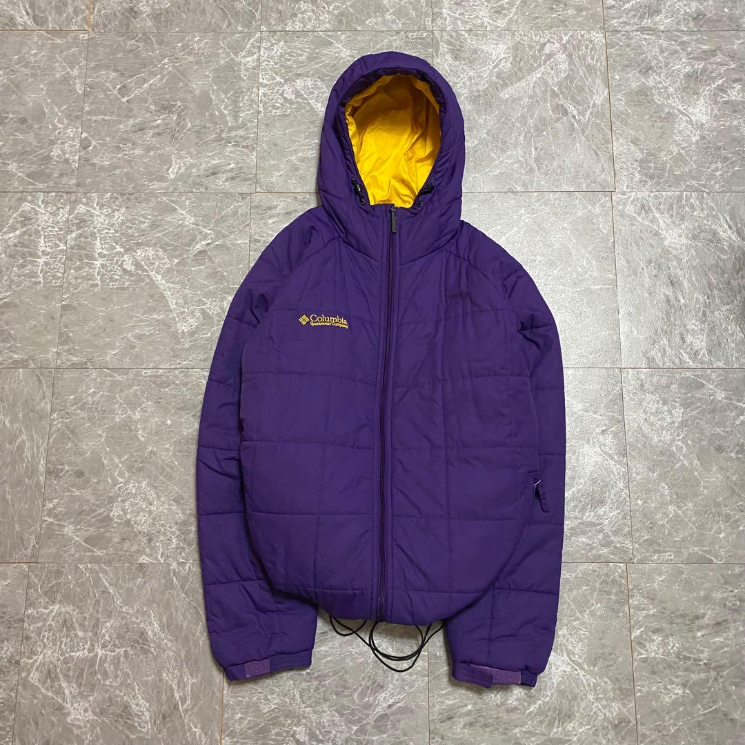 00s Columbia 短丈 hooded puffer jacket y2k
