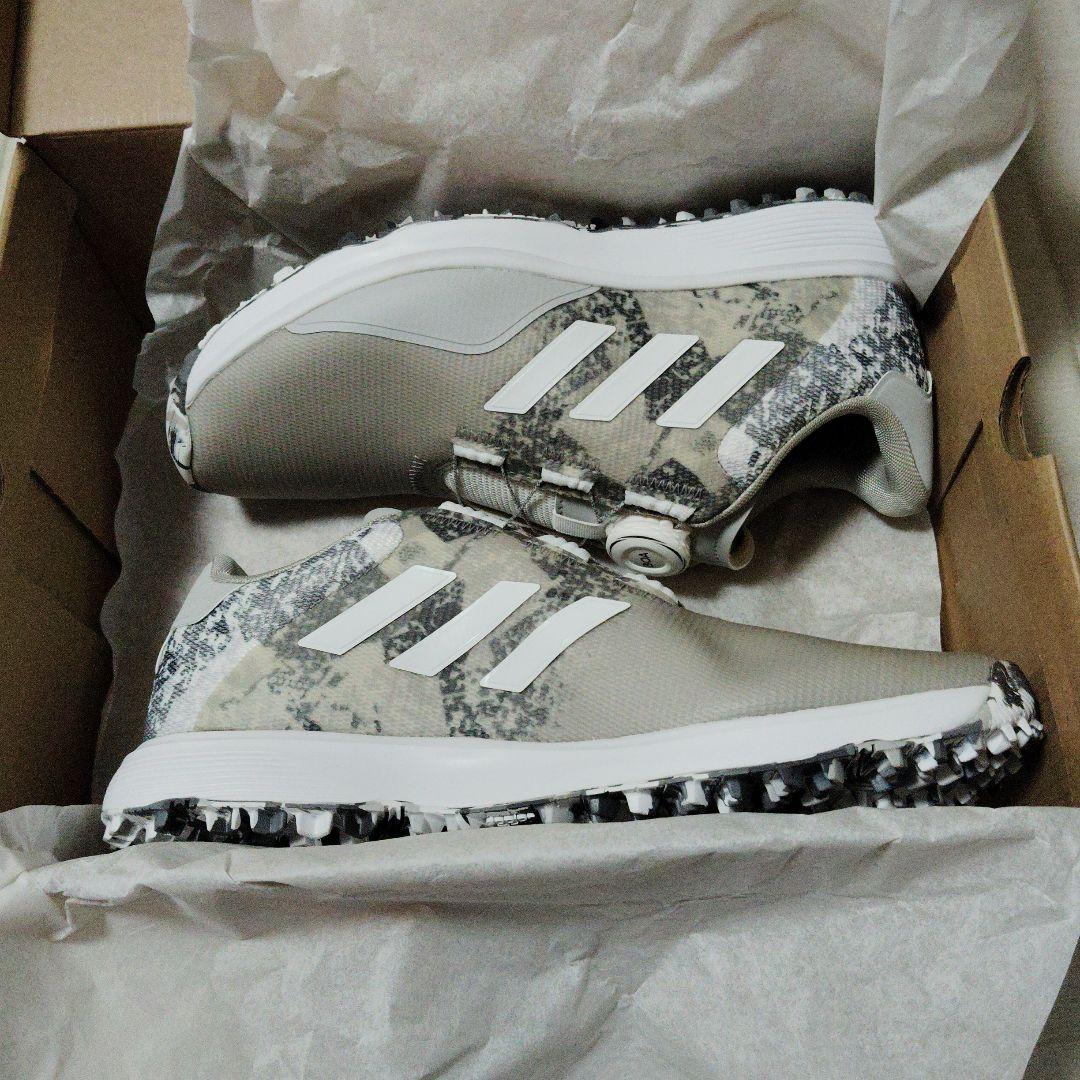 アディダス S2G BOAゴルフシューズ グレー ボアシステム　jp250