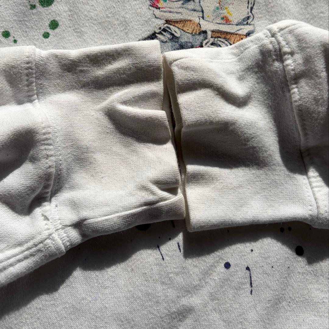 ポロベア　ポロラルフローレン ペインティングパーカー ホワイト