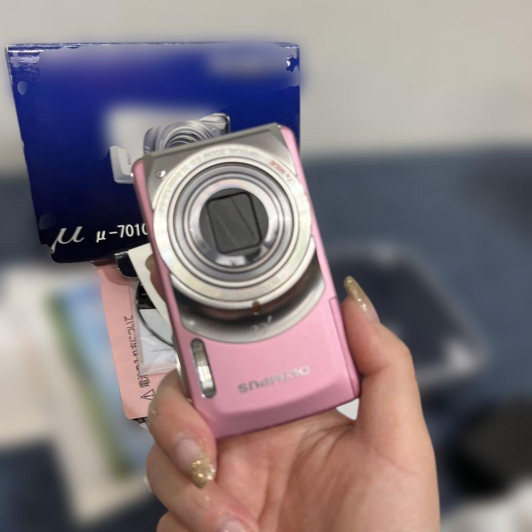 OLYMPUS μ-7010 ピンク デジタルカメラ