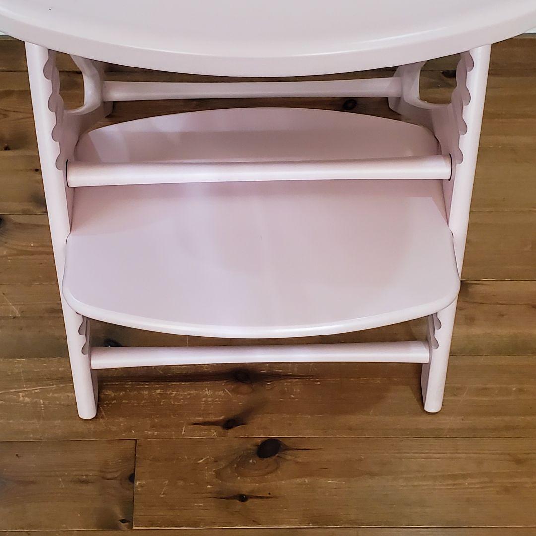 【希少色】ヤマトヤ　ハイチェア　アッフルチェア　テーブル　ガード クッション付き