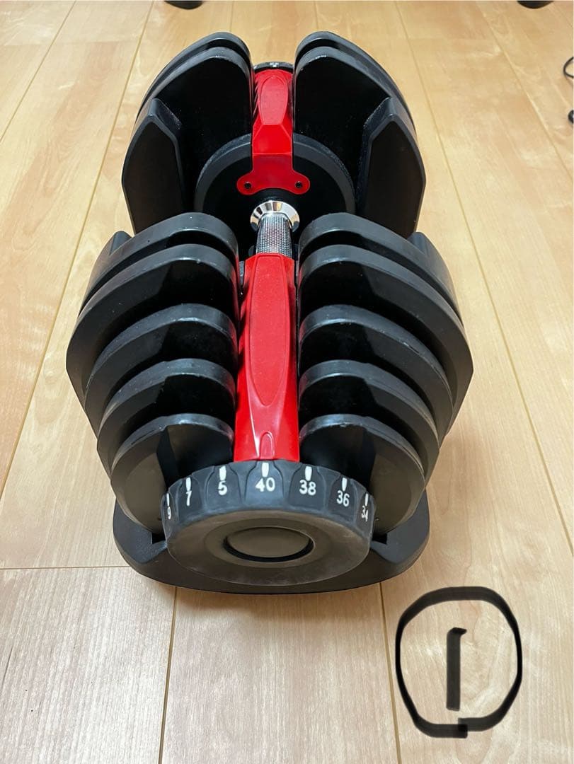 可変式ダンベル 最大40kg ①