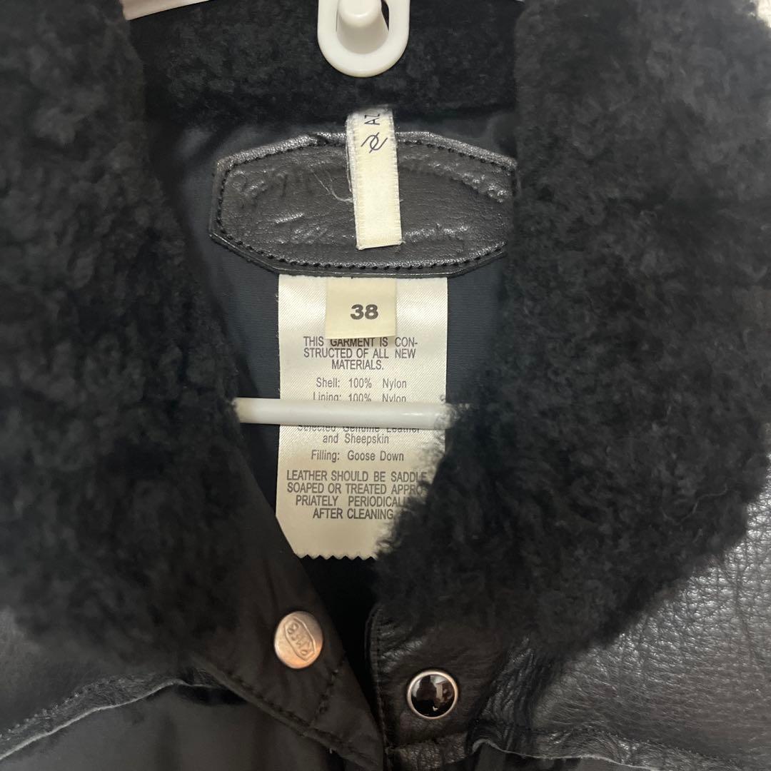 ジュンハシモトコラボ　ダウンベスト サイズ38 黒