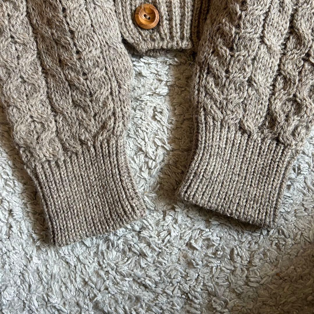 James Charlotte 英国製 ケーブル編み アランカーディガン 美品