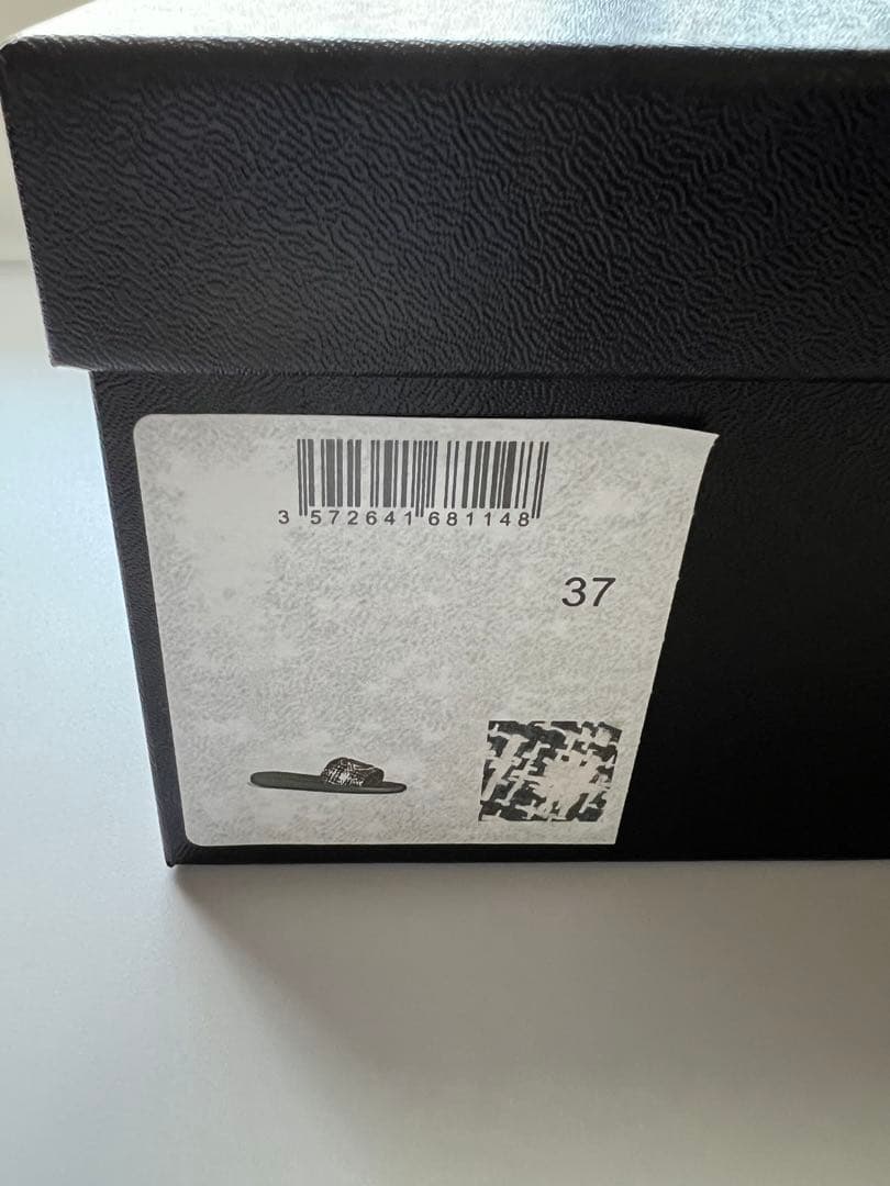 CHANEL ツイードビーチサンダル 37