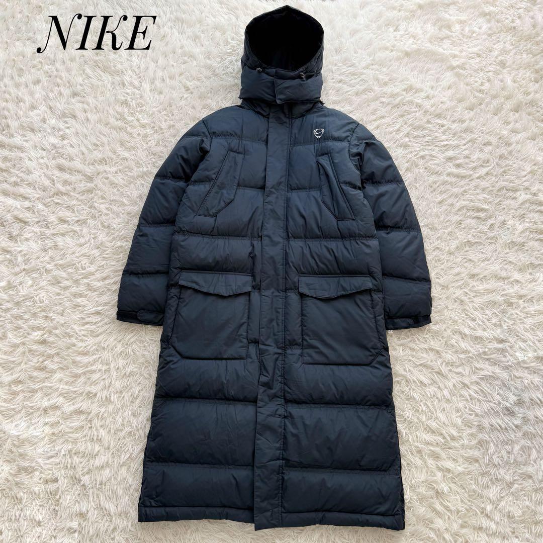 2WAY⭐︎NIKE ナイキ ダウンロングコート 刺繍ロゴ ウォッシャブル XL②