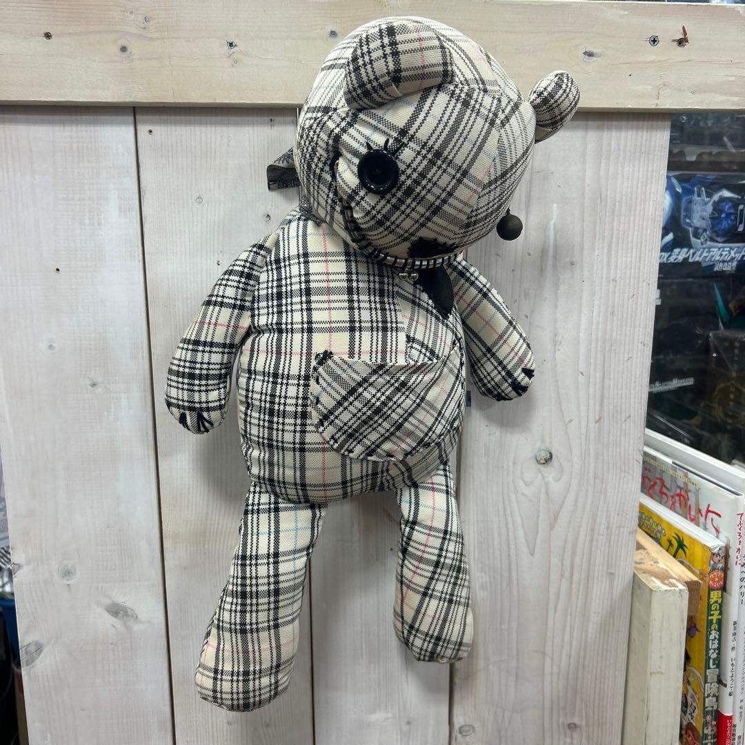 CRAM JAM CHESTチェック柄クマ型ぬいぐるみ