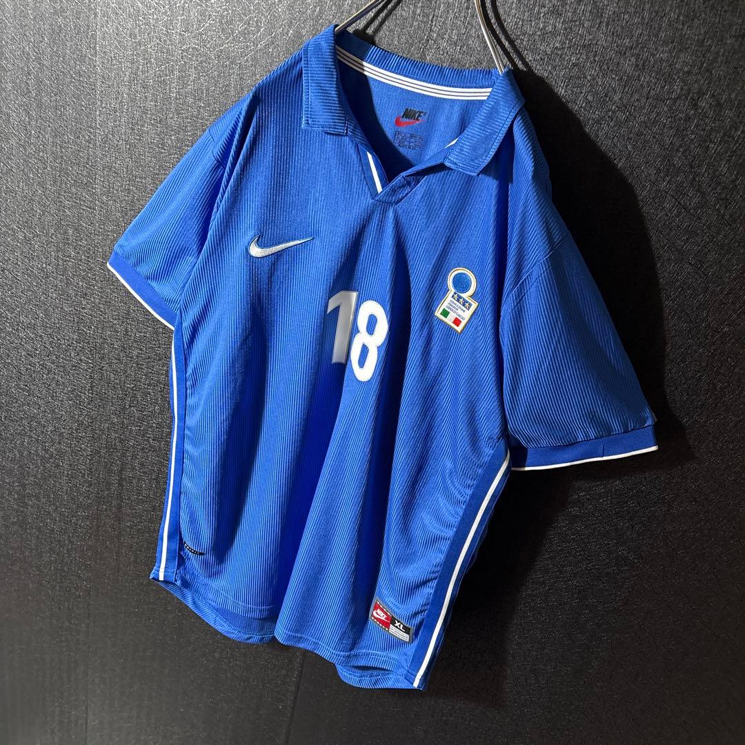 【★ ロベルト・バッジョ】 NIKE イタリア代表 サッカー ユニフォーム XL