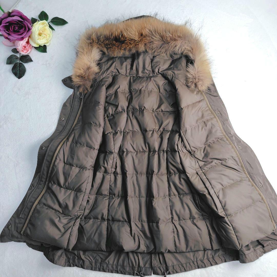 極美品✨洗える✼23区 マルチwayタフタダウンライナーコート 38 ブラウン系