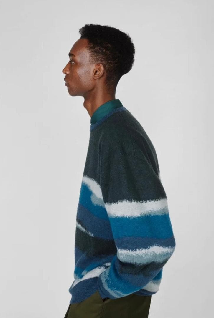 トップス Graphpaper JACQUARD CREW NECK KNIT