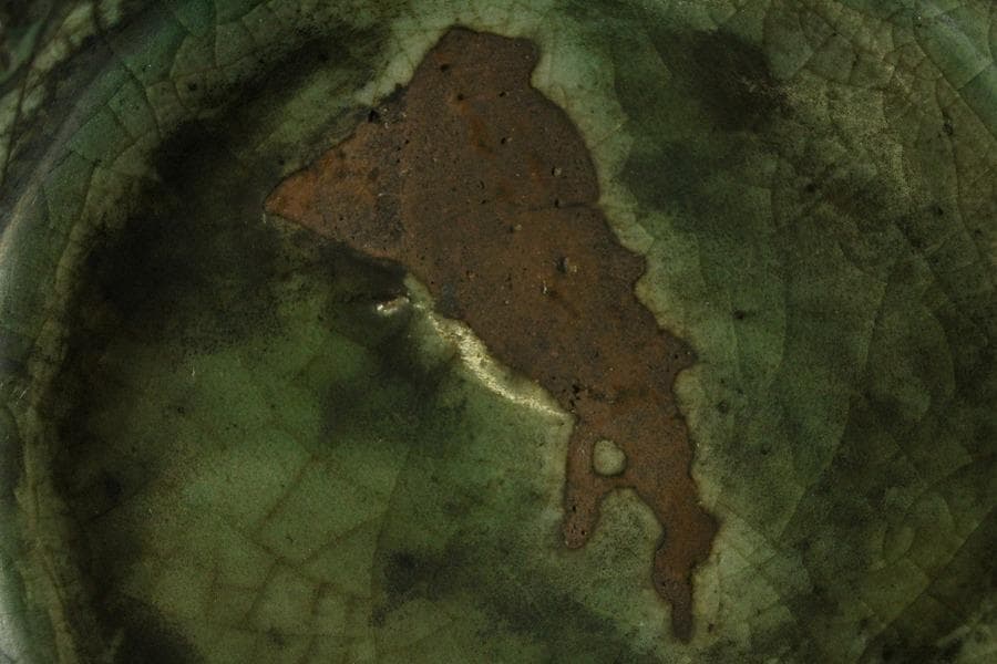 高麗 李朝 青磁 瓶 高30.5cm(ZE558)