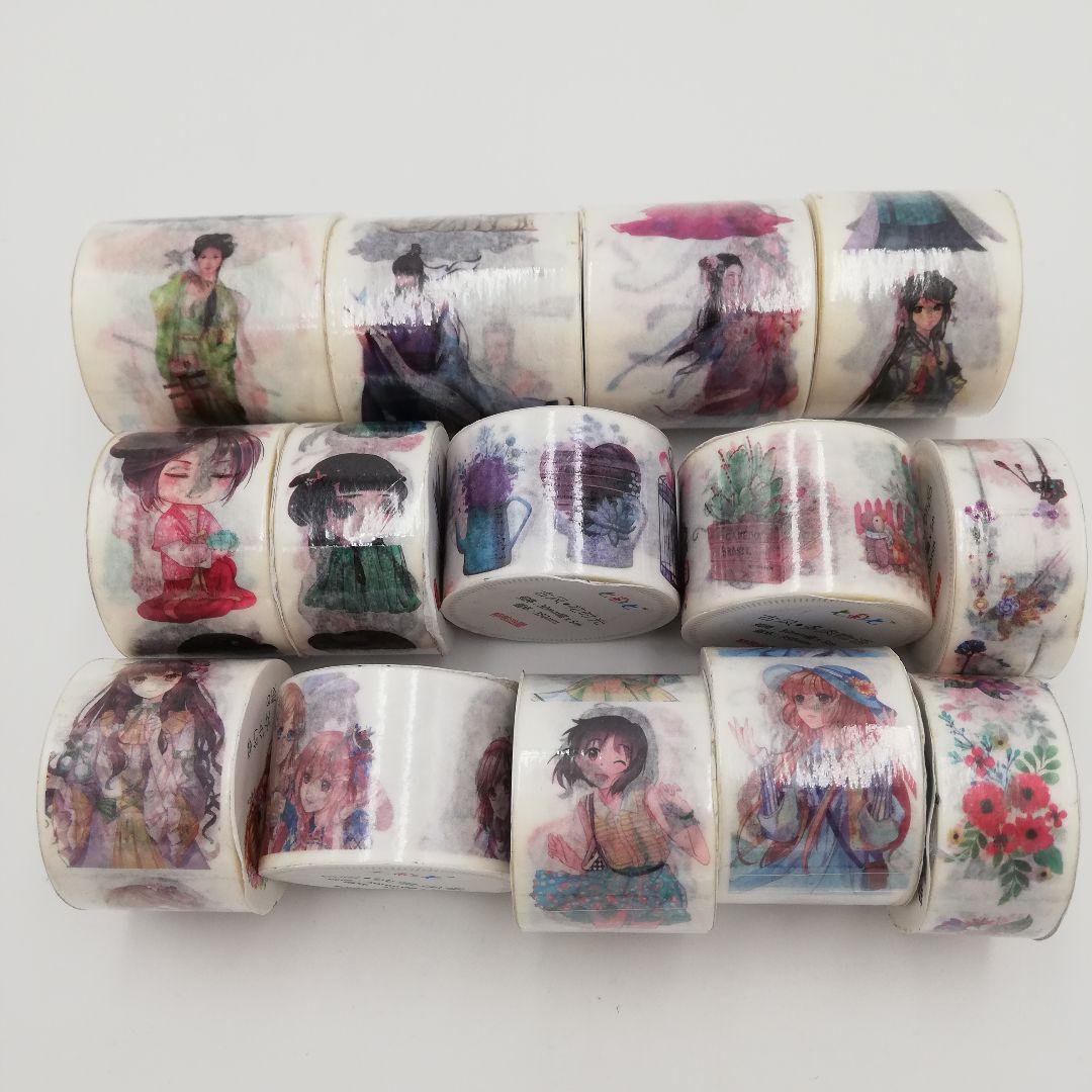 マスキングテープ　海外マステ　人物マステ　特殊インク