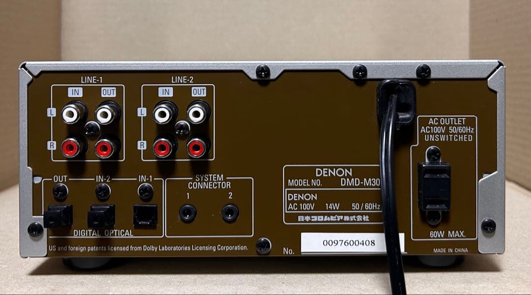 DENON デノン　DMD-M30 ミニディスクレコーダー　MDレコーダー