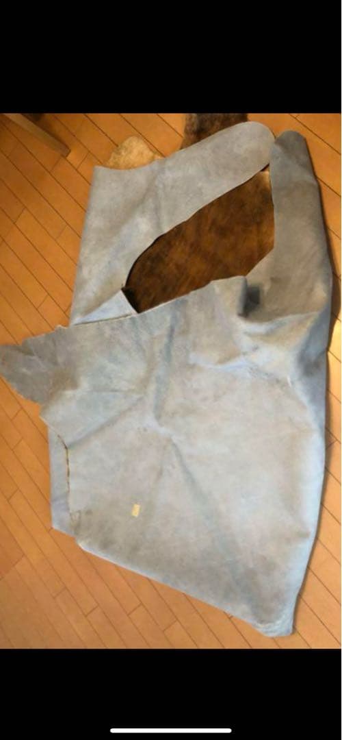 貴重　本牛毛皮　高級マット　特大