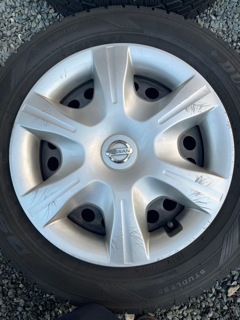 日産純正　185/65R15 ホイール4本セット ダンロップスタッドレスタイヤ