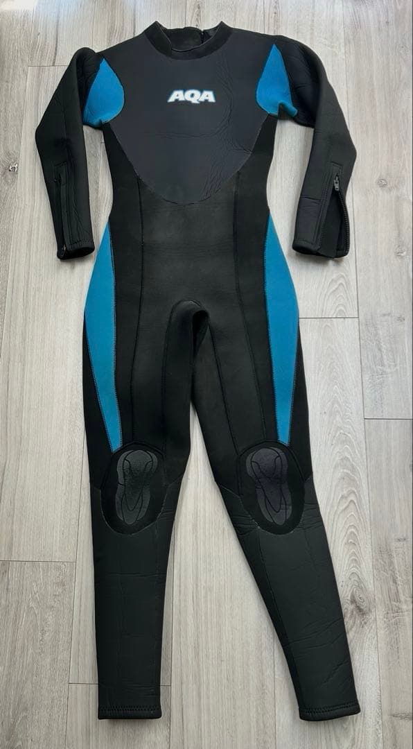 AQA ［アクア］150 黒/青 スキンフルスーツ　キッズ　ジュニア　海