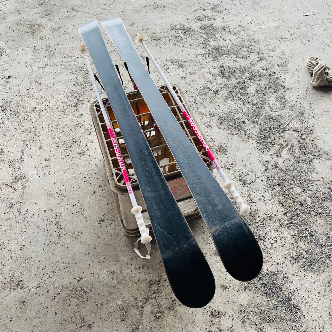 ROCKER スキー板 ビンディング ROSSIGNOLストック セット