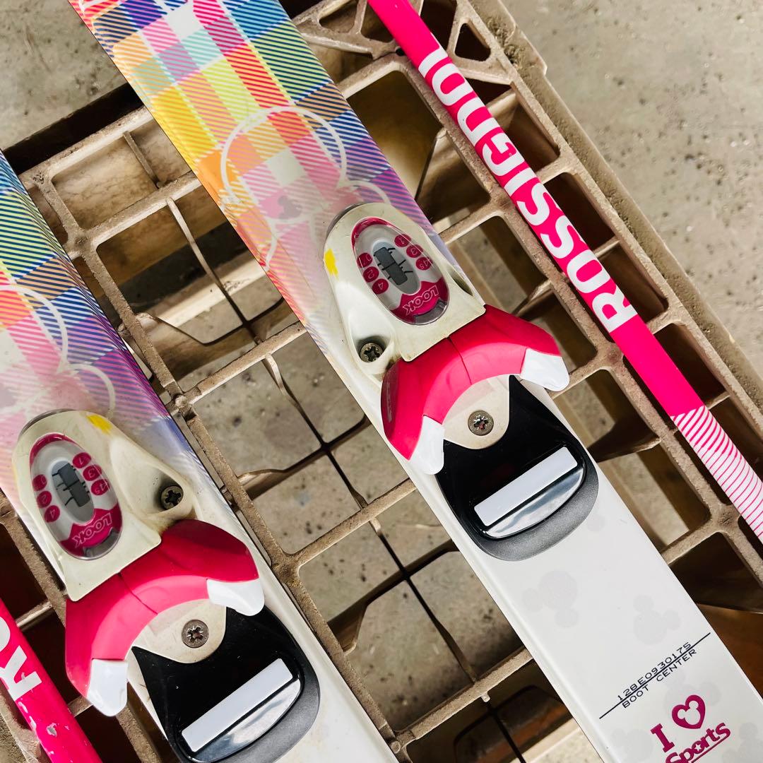 ROCKER スキー板 ビンディング ROSSIGNOLストック セット