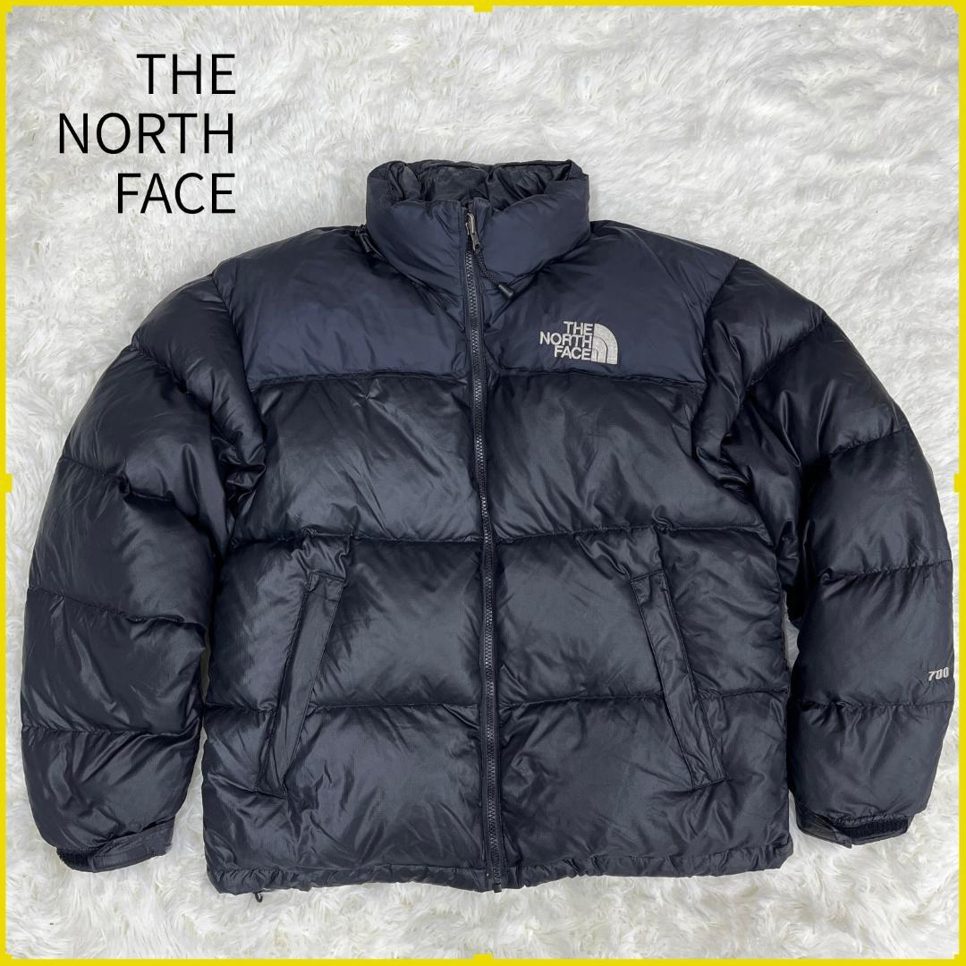 《良品》ザノースフェイス ヌプシ ダウンジャケット メンズ M ブラック 700