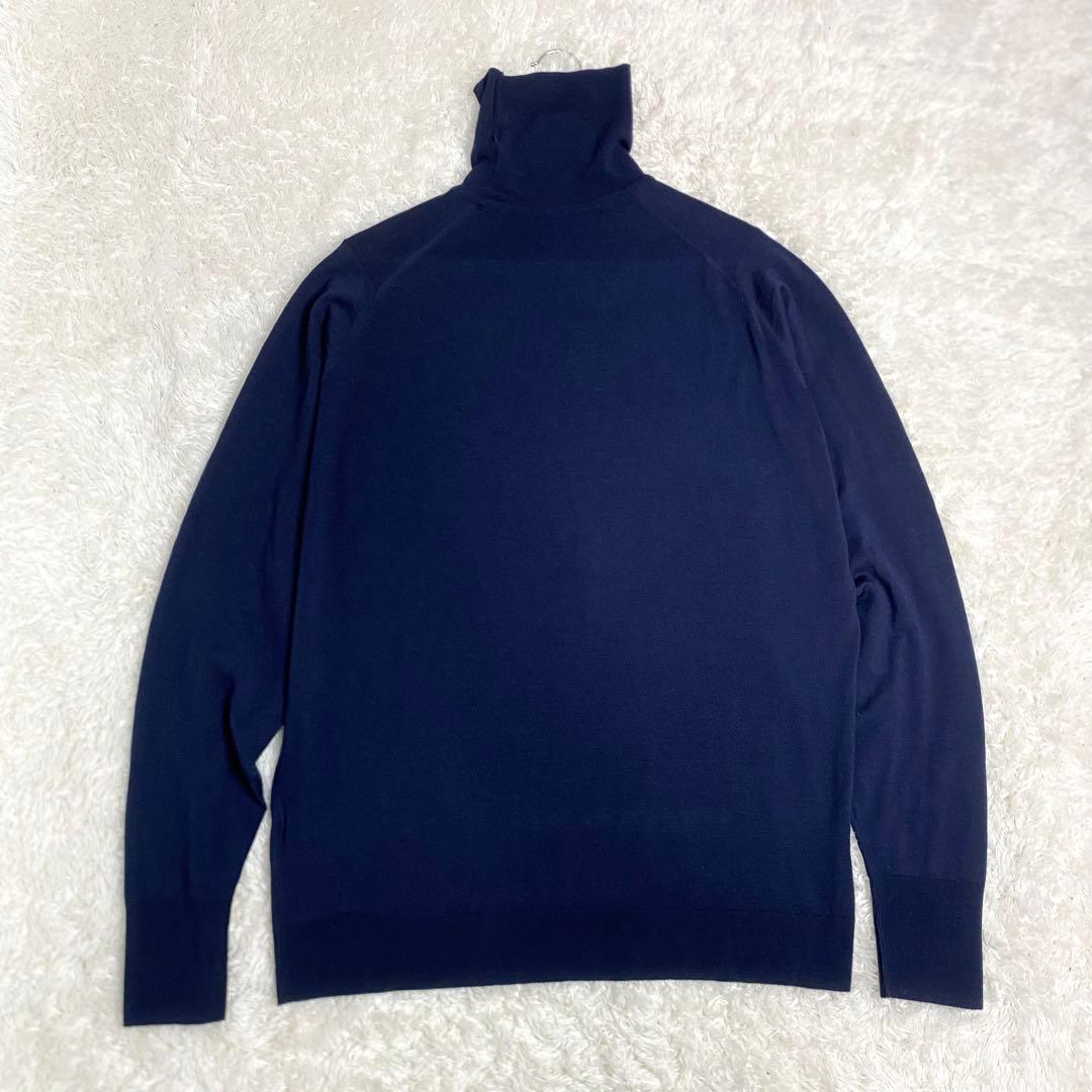 美品　希少XL 現行　ジョンスメドレー　ニット　タートルネック　メリノウール