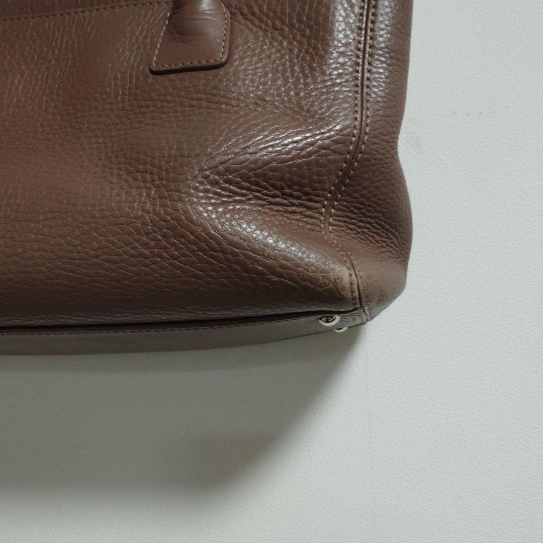シャネル　ブラウン レザー ハンドバッグ