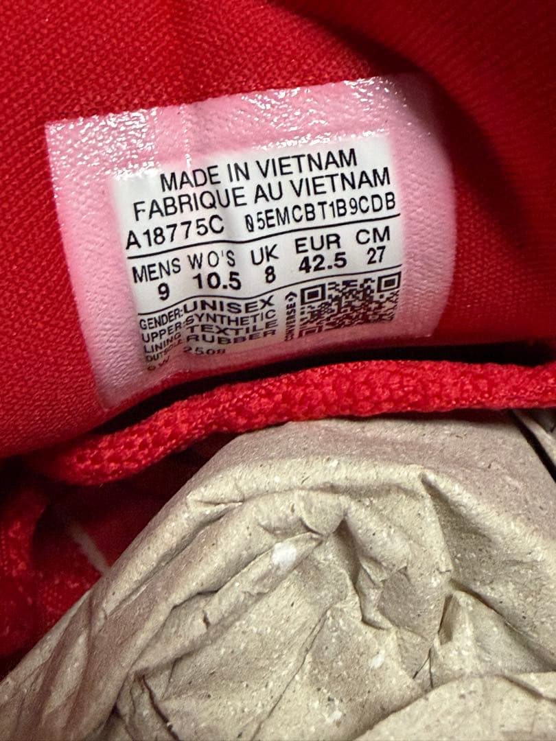 US9 新品 SHAI 001 converse Winter Red SGA