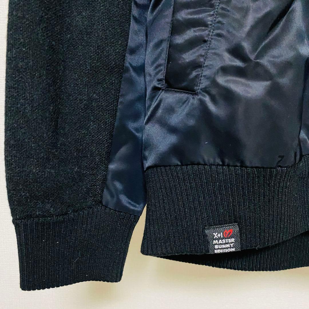 マスターバニー　 ニット　ナイロン　ジャケット　異素材　切替　 メンズ サイズ4