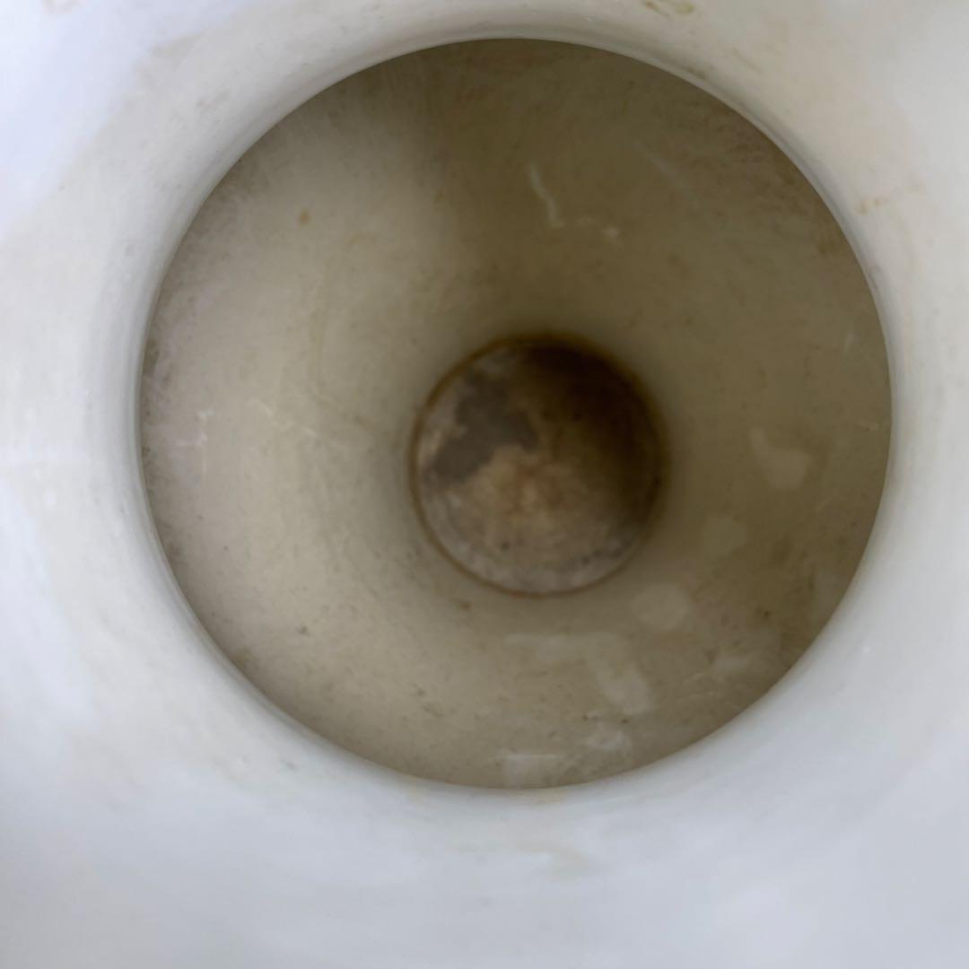 専用中国古玩　白磁花鳥図花瓶　高さ38㎝　東Y7-0210⑤タルサ