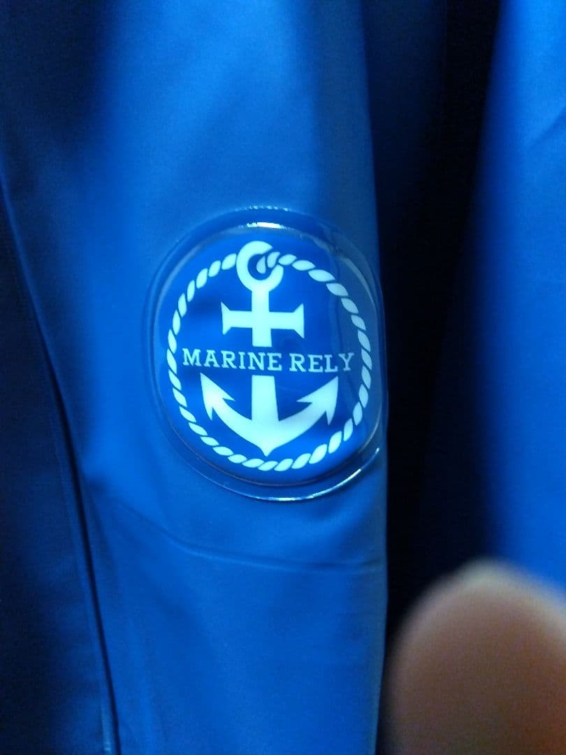 防水カッパ プロ仕様 レインコート 釣り 漁師 作業着 青 上下セット