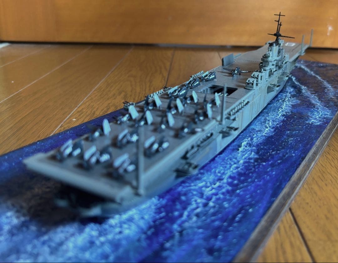 ハンコック 19 アメリカ軍 空母 軍艦モデル ジオラマ 1/700 スケール